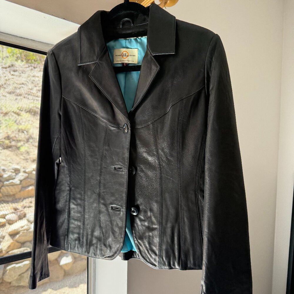 WILSON'S LEATHER | Genuine Black Leather Jacket, Size Small